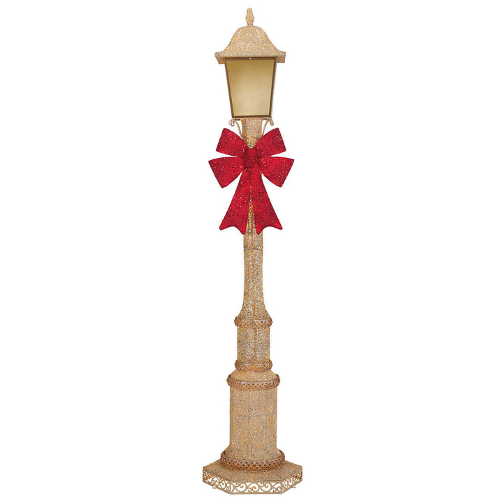 7' (2.1m) Twinkling Christmas Lamp Post 