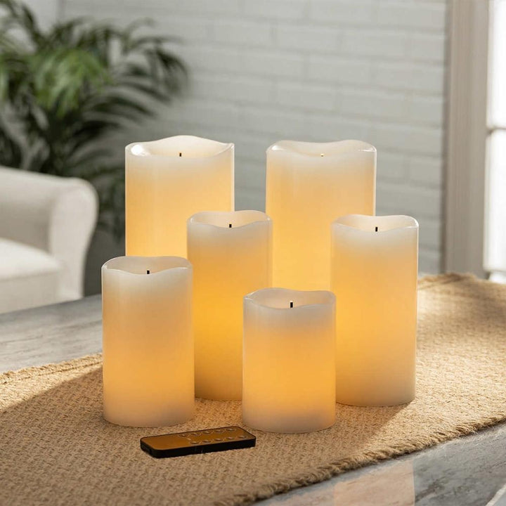 Gerson - Glow Wick LED candles, 6 pieces