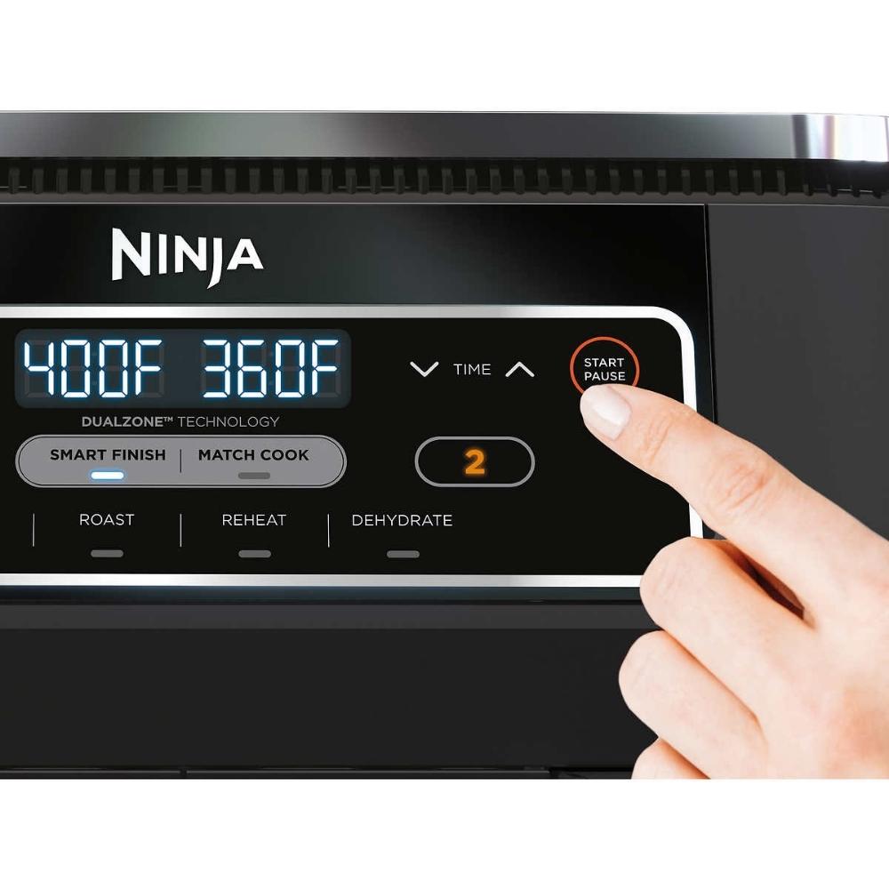 Ninja Foodi - Friteuse à air chaud à deux paniers 4-en-1 de 8 L avec technologie DualZone