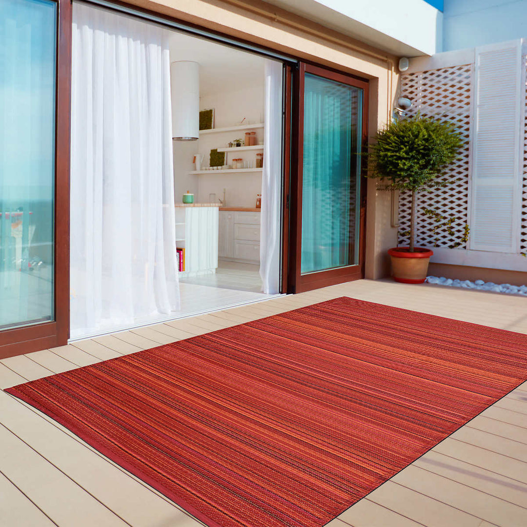 Viana -Bahamas indoor or outdoor striped rug