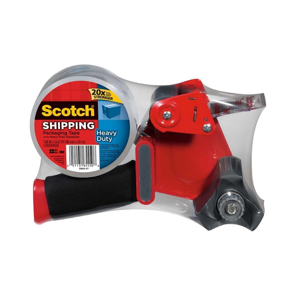 Scotch - Heavy Duty Packing Tape with Handle Dispenser 