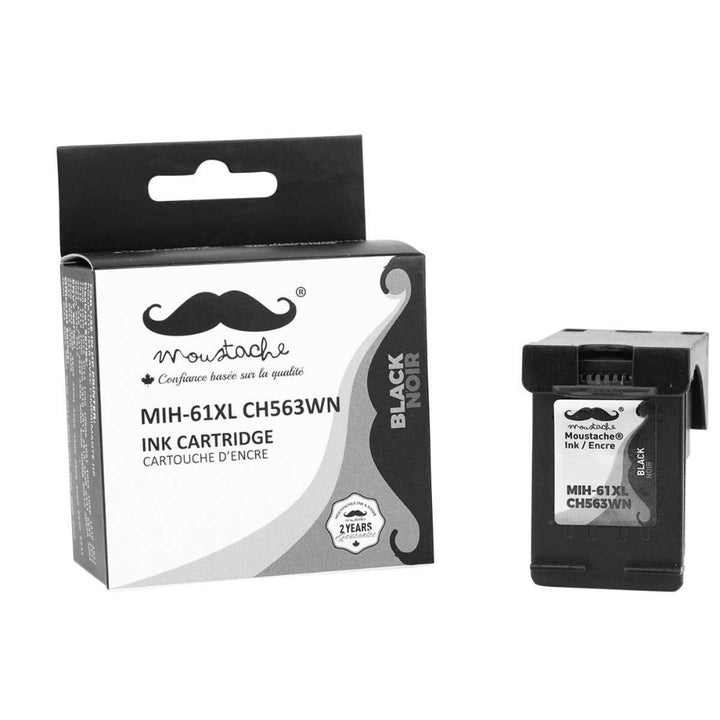 Moustache® - Set of 2 remanufactured cartridges HP 61XL black