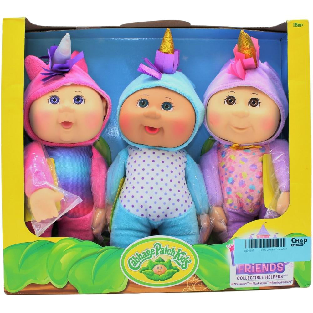 Cabbage Patch Cuties - 9 Inch Dolls - 3 Pack 