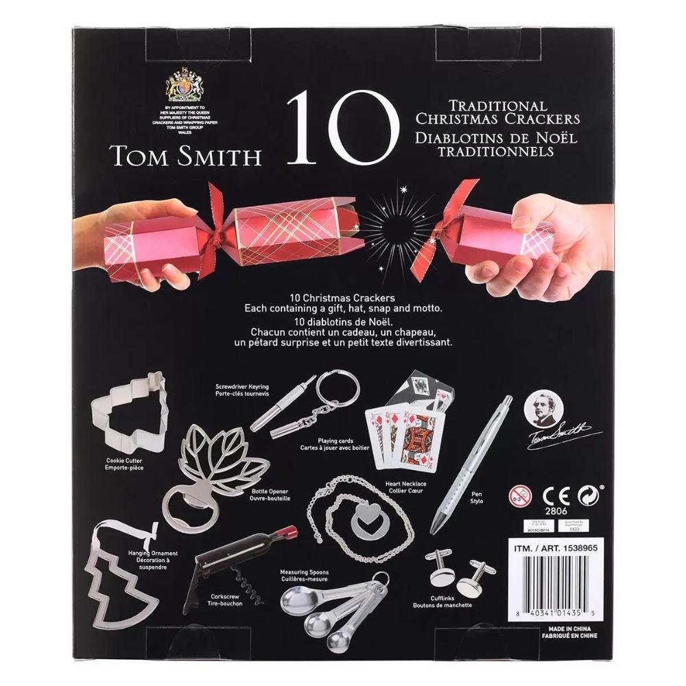 Tom Smith - Set of 10 deluxe Christmas crackers 12.5 inches (32 cm)