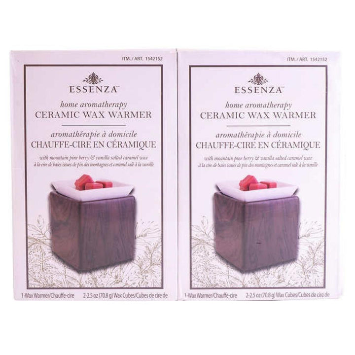 Essenza - Home Aromatherapy - Ceramic Wax Warmer, 2 Pack