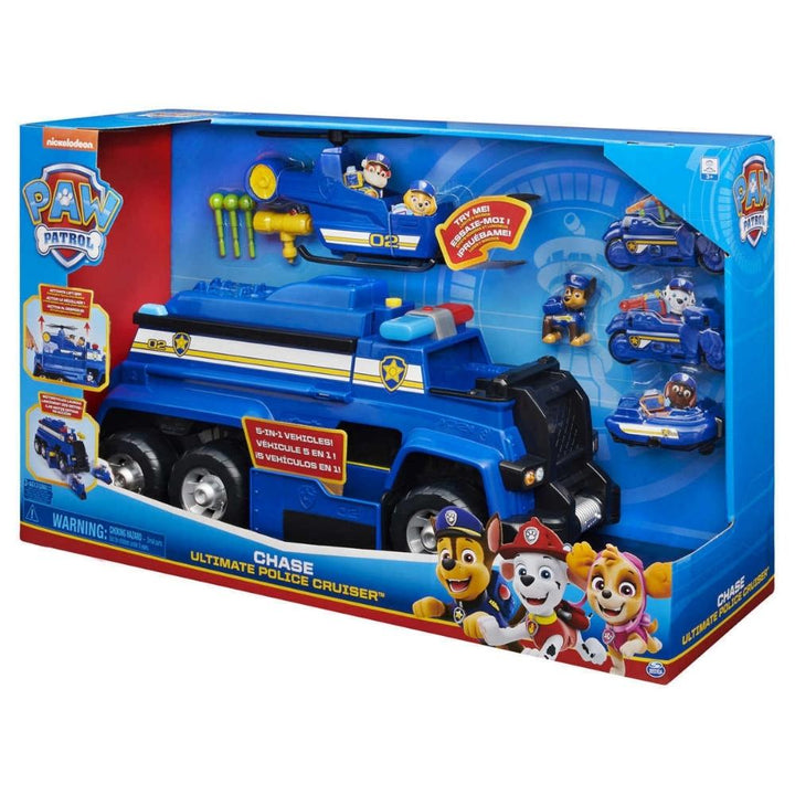 Paw Patrol - Chase's Ultimate Cruiser Car, 5 in 1