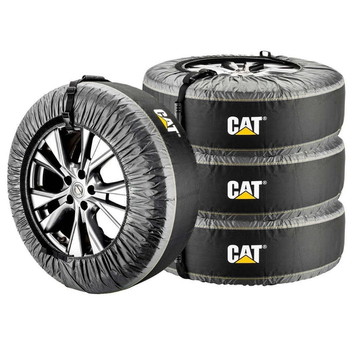 CAT - Ensemble de 4 housses de pneus avec poignée de transport