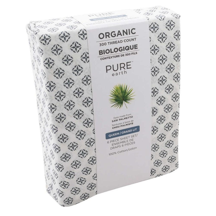 Pure Earth - Organic Cotton 6 Piece Sheet Set