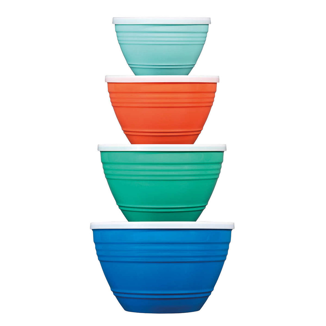 Pandex - Set of 4 Melamine Mixing Bowls with Lids