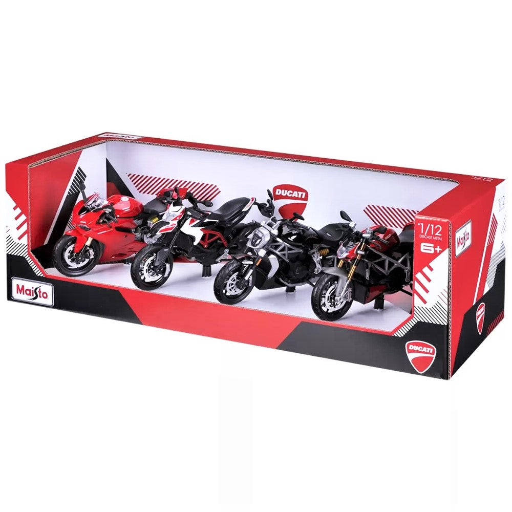 Maisto - Set of 4 motorcycles in 1:12 scale