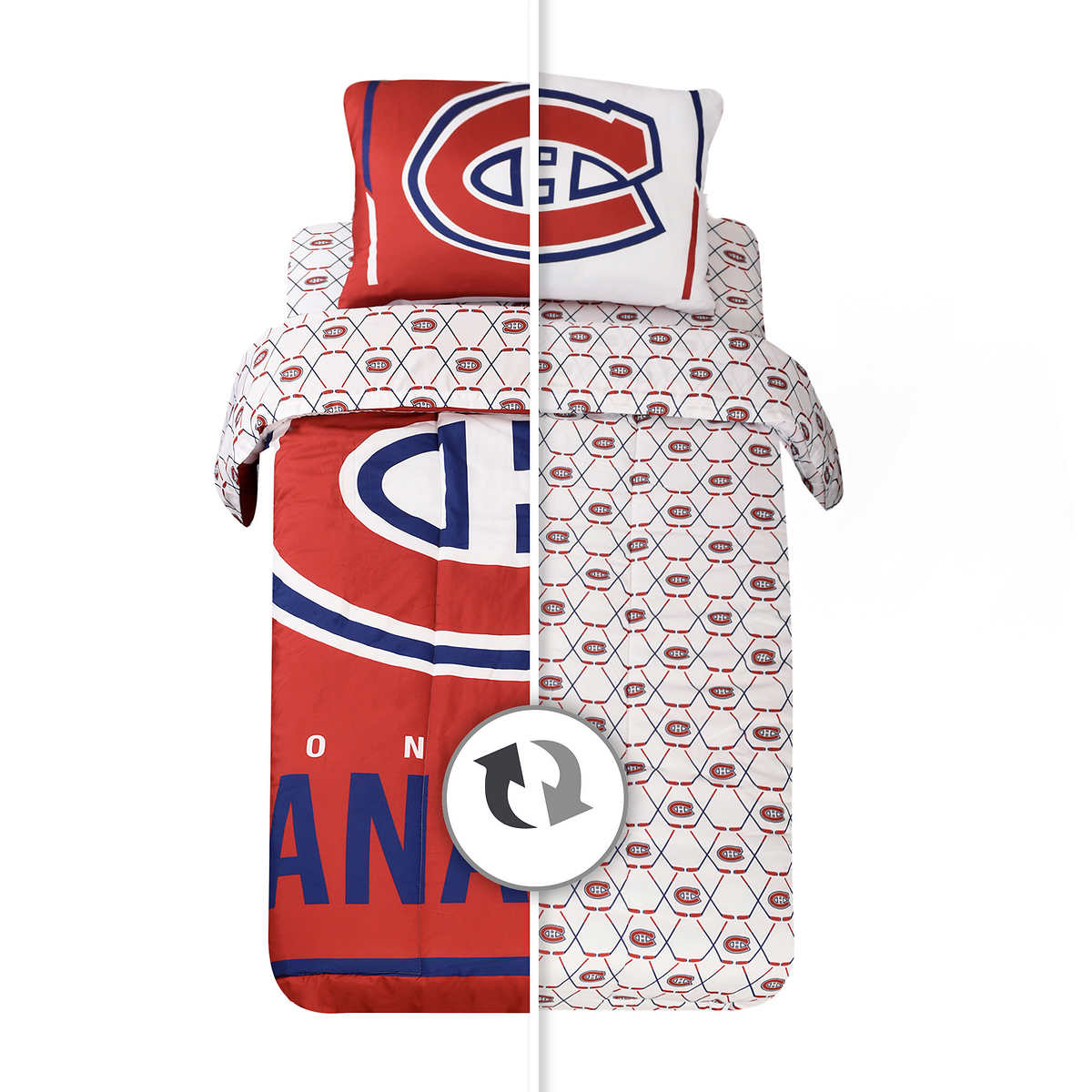 NHL Montreal Canadiens 4 Piece Comforter and Sheet Set CHAP Aubaines
