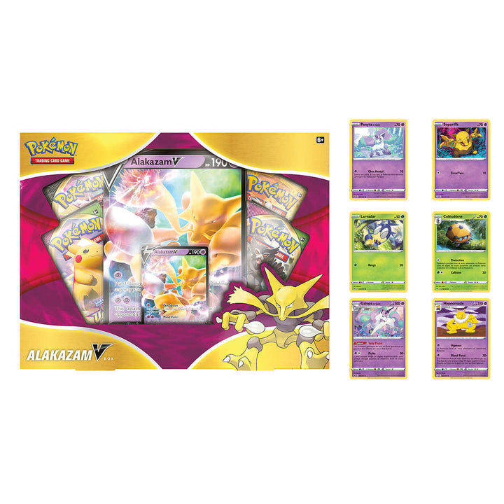 Coffret Pokémon Alakazam-V et 6 cartes promotionnelles - Français