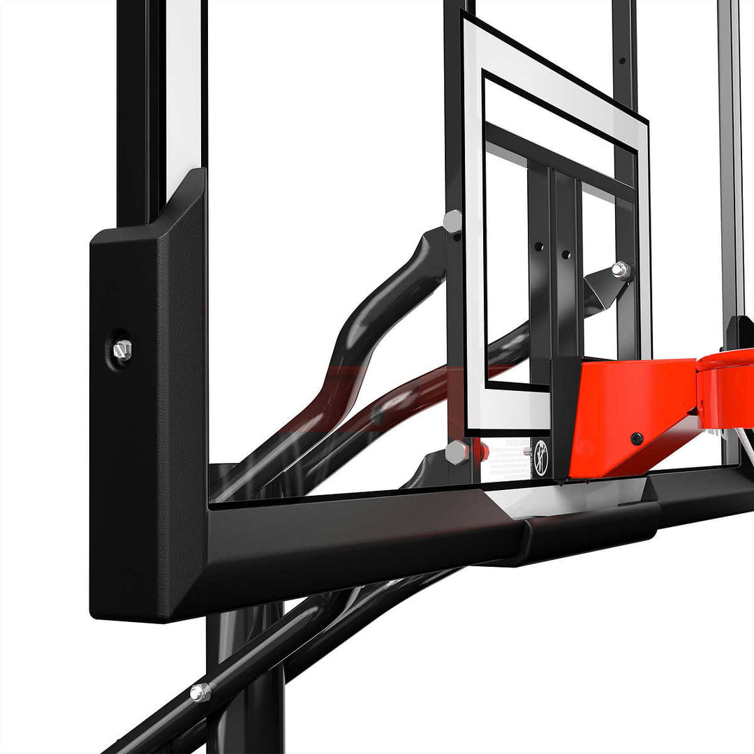 Spalding - Système de basketball portatif en polycarbonate Accuglide de 54 po
