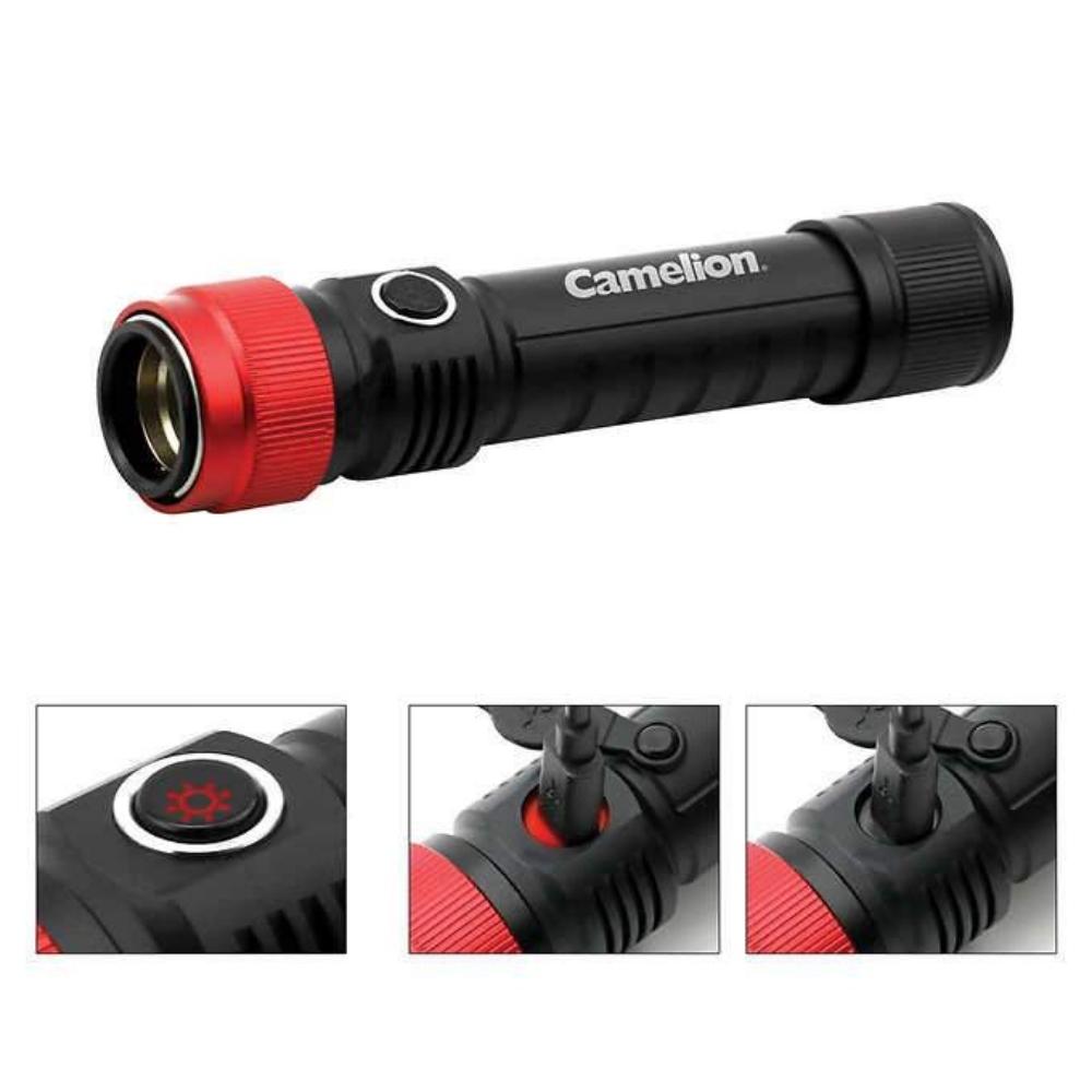Camelion - 3-in-1 Rechargeable LED Flashlight Kit
