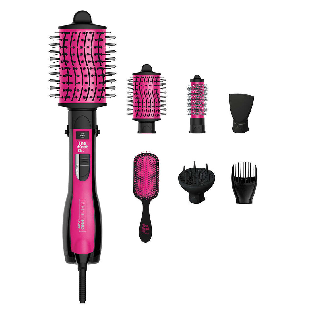 Conair - Knot Doctor blow dryer brush and accessories 