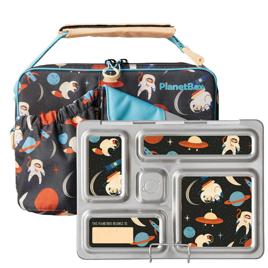 PlanetBox – Ensemble de boîte à lunch en acier inoxydable