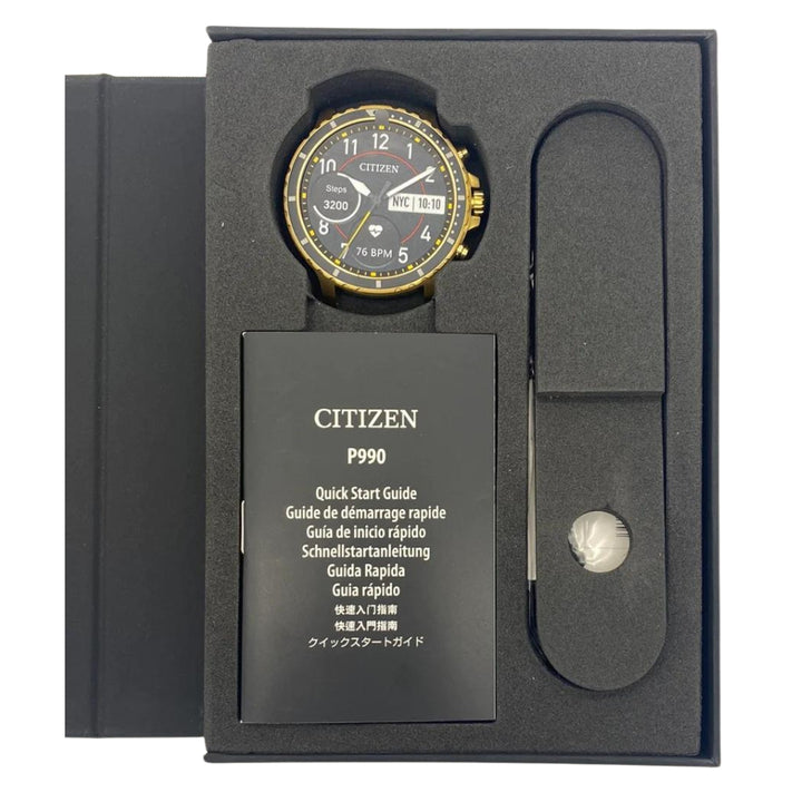Citizen - Montre intelligente CZ, boîtier en acier inoxydable de 46 mm