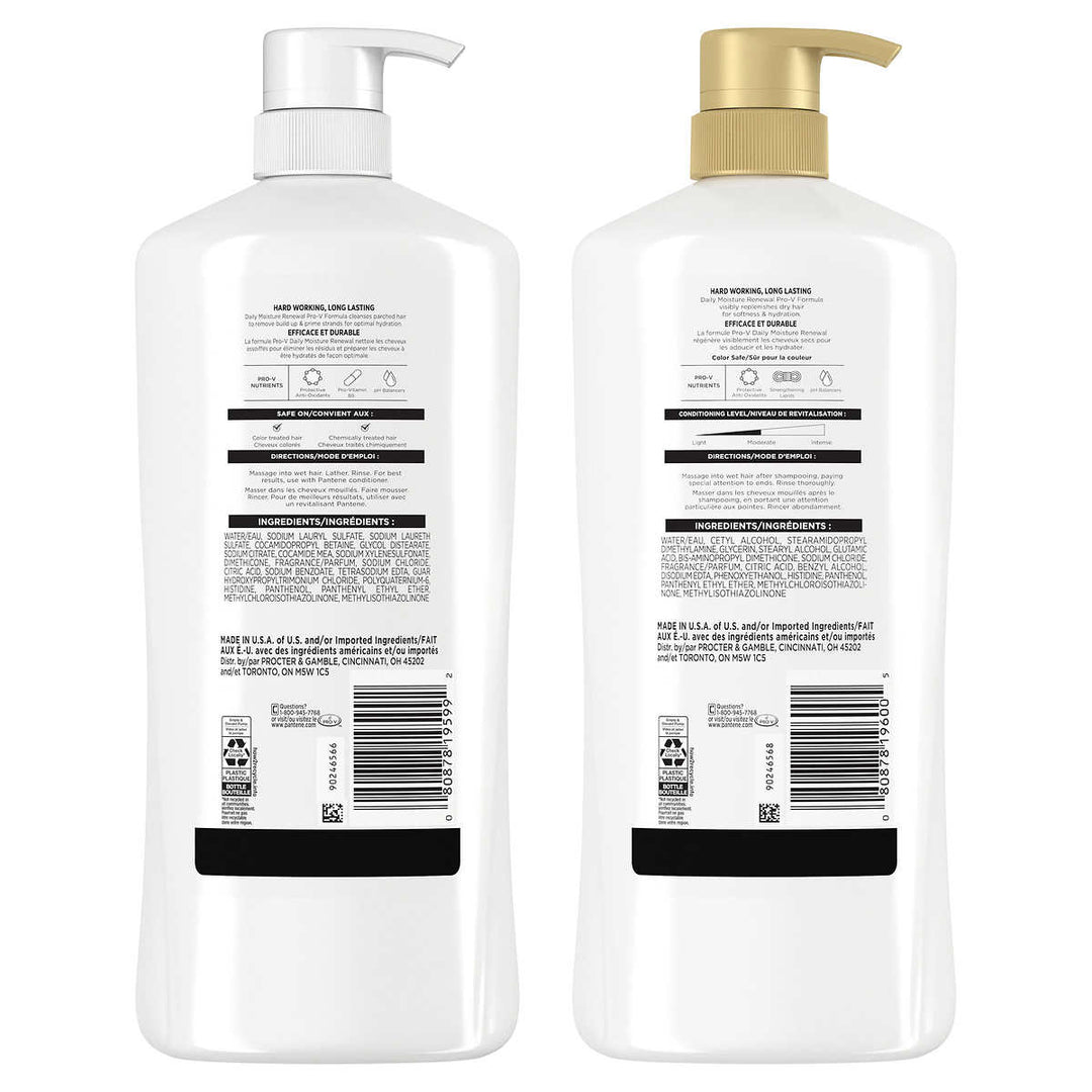 Pantene Pro-V Shampoo and Conditioner, 1.13L