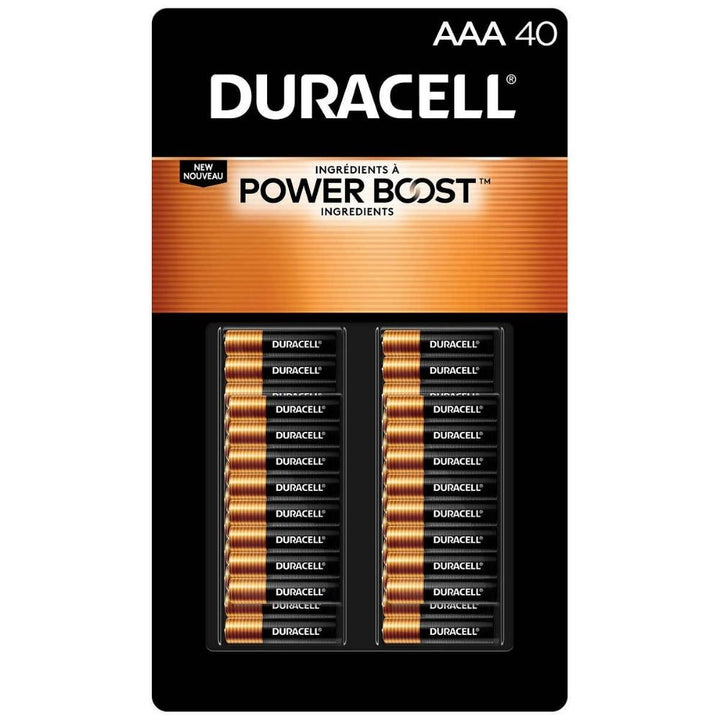 Duracell - Piles CopperTop AA / AAA, paquet de 40