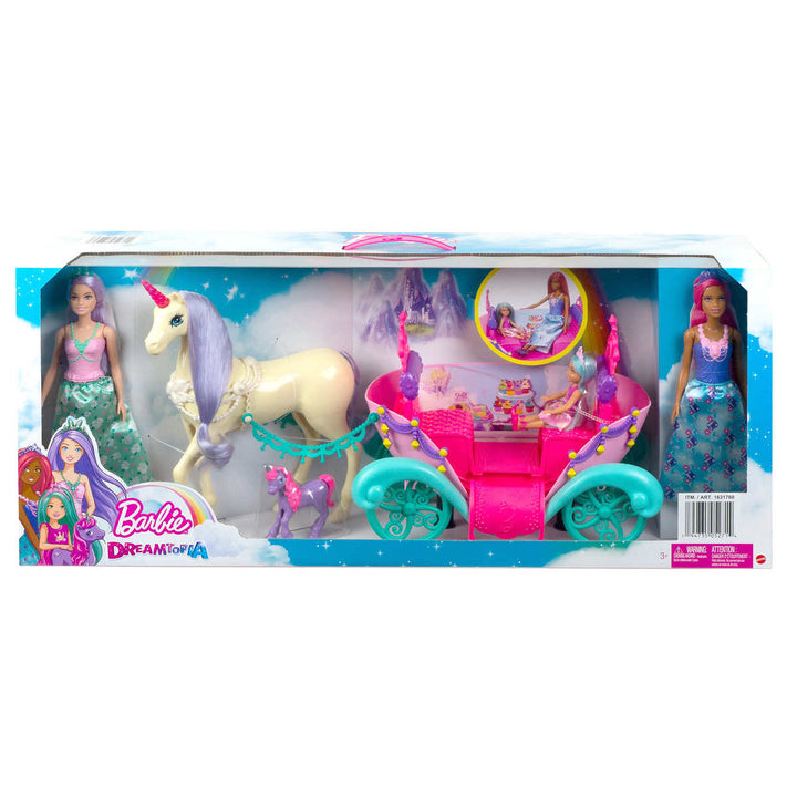 Barbie - Poupées et carrosse Dreamtopia