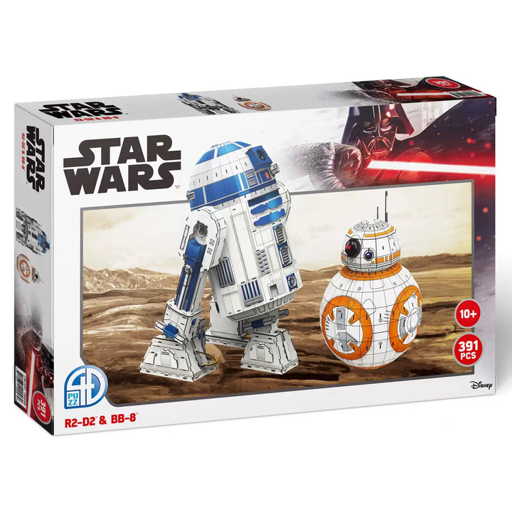 4D Puzz - Star Wars 3D Puzzle with R2-D2 &amp; BB-8