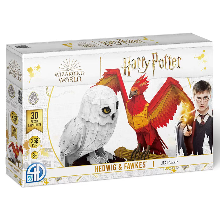4D Puzz - Harry Potter Hedwig and Fawkes 3D Puzzle (Ages 8+)