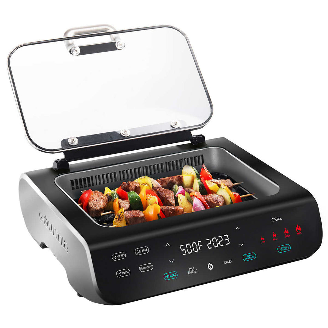 Gourmia - 5-in-1 Smokeless Grill and Air Fryer