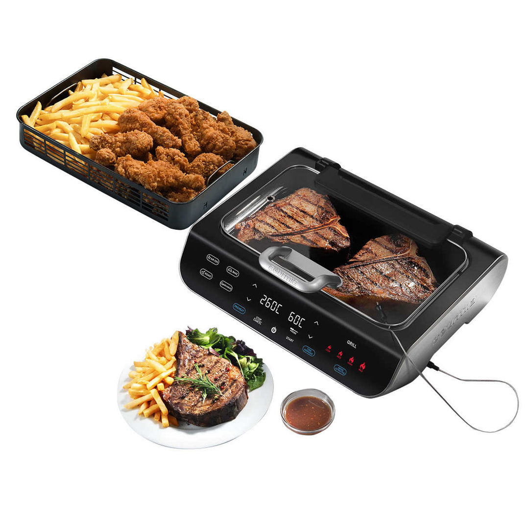 Gourmia - 5-in-1 Smokeless Grill and Air Fryer