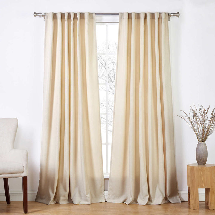 Silk Home Ecologee Turell - Paire de panneaux de fenêtres obscurcissant