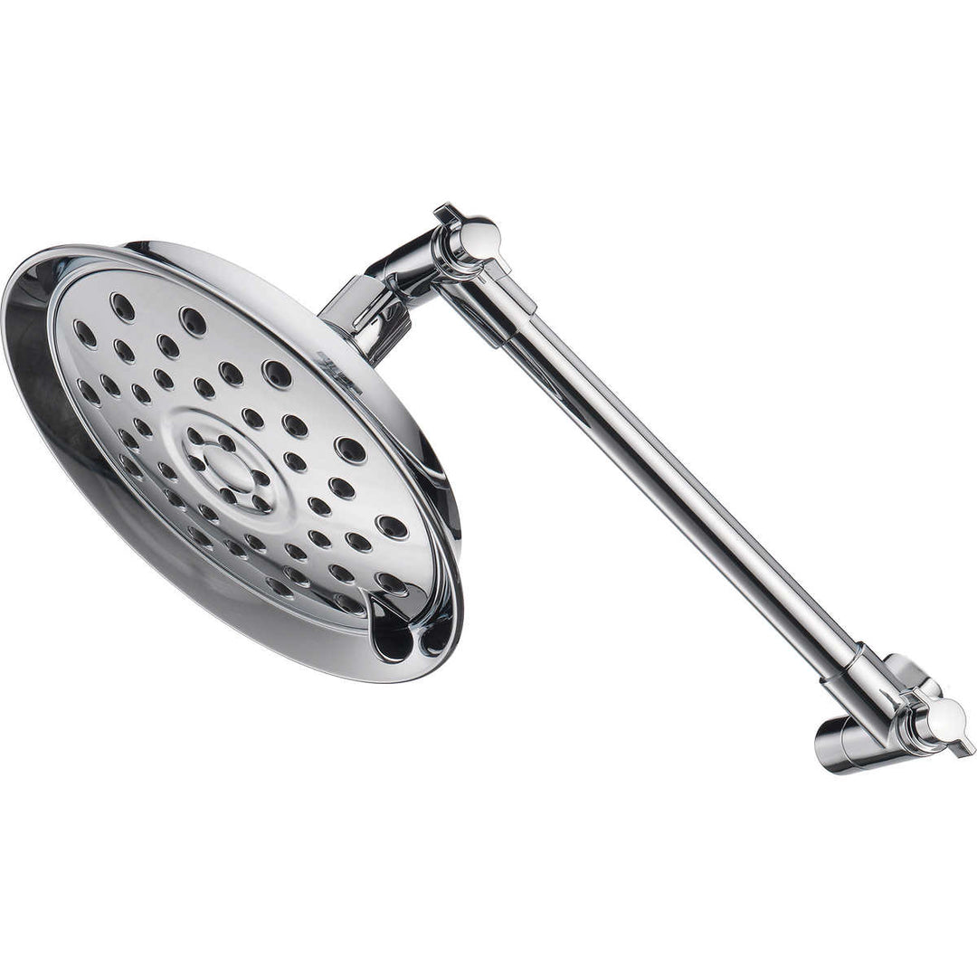Delta 3-Setting Showerhead with Adjustable Arm in Chrome