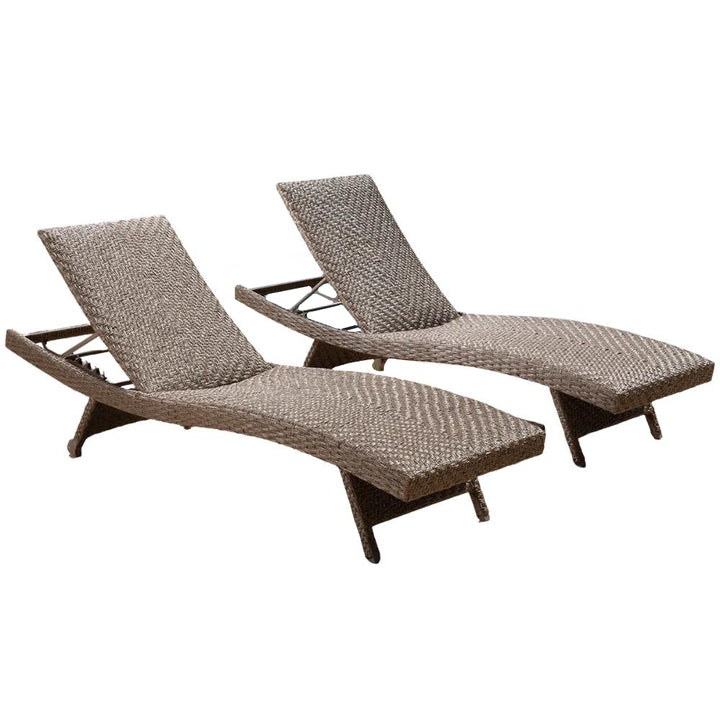 Sunvilla - Ensemble de 2 chaises longues