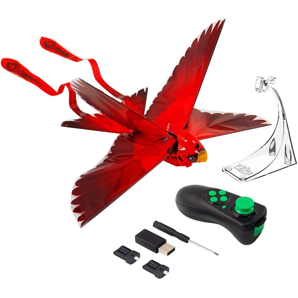 Zing Go Go Bird Remote Control Flying Toy - Red