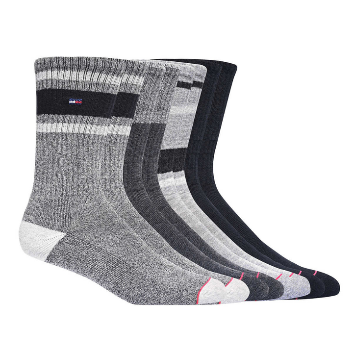 Tommy Hilfiger Men's Mid-Calf Socks, 8 Pack