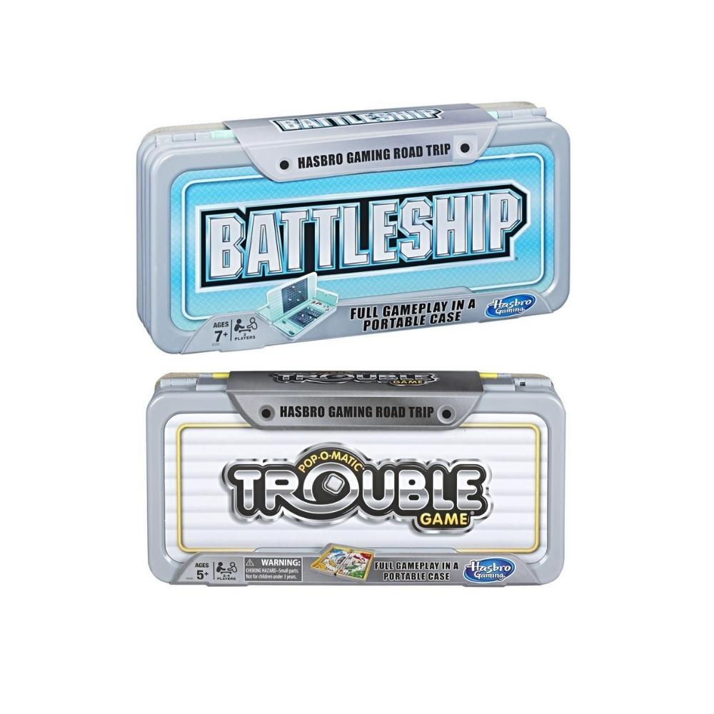 Hasbro - Travel Size Board Games, Set of 2 Games.
