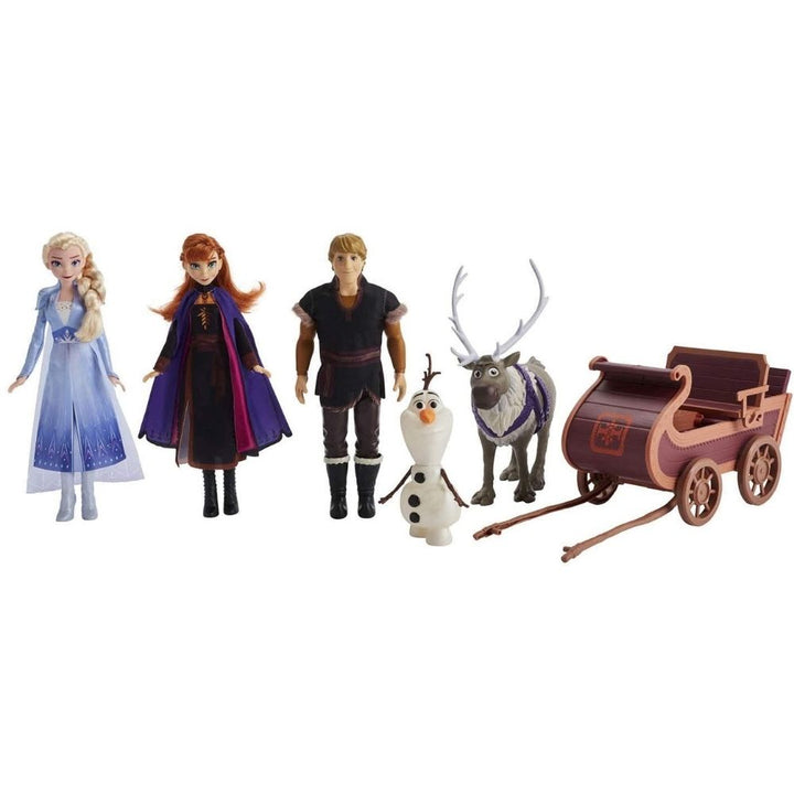 Disney - La Reine des Neiges 2 - Coffret de 5 figurines et traîneau