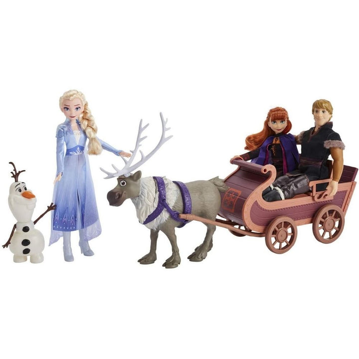 Disney - La Reine des Neiges 2 - Coffret de 5 figurines et traîneau