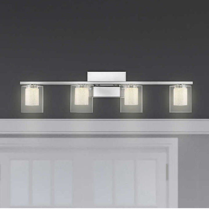 Avery - Luminaire de meuble-lavabo à 4 lumières DEL en chrome