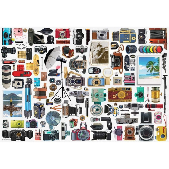 Eurographics 550 Piece Pewter Classic Camera Jigsaw Puzzle 