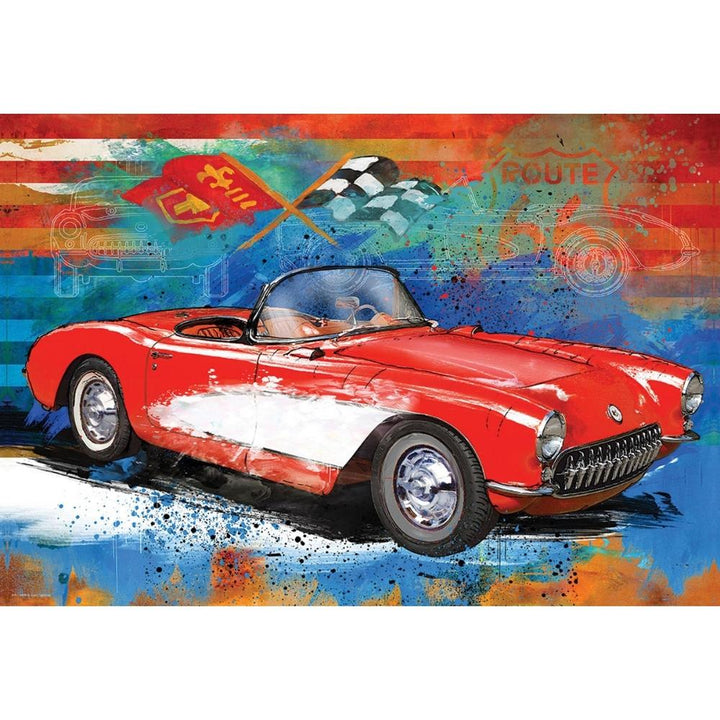 Eurographics - 550 Piece Puzzle Box (Corvette Cruising)