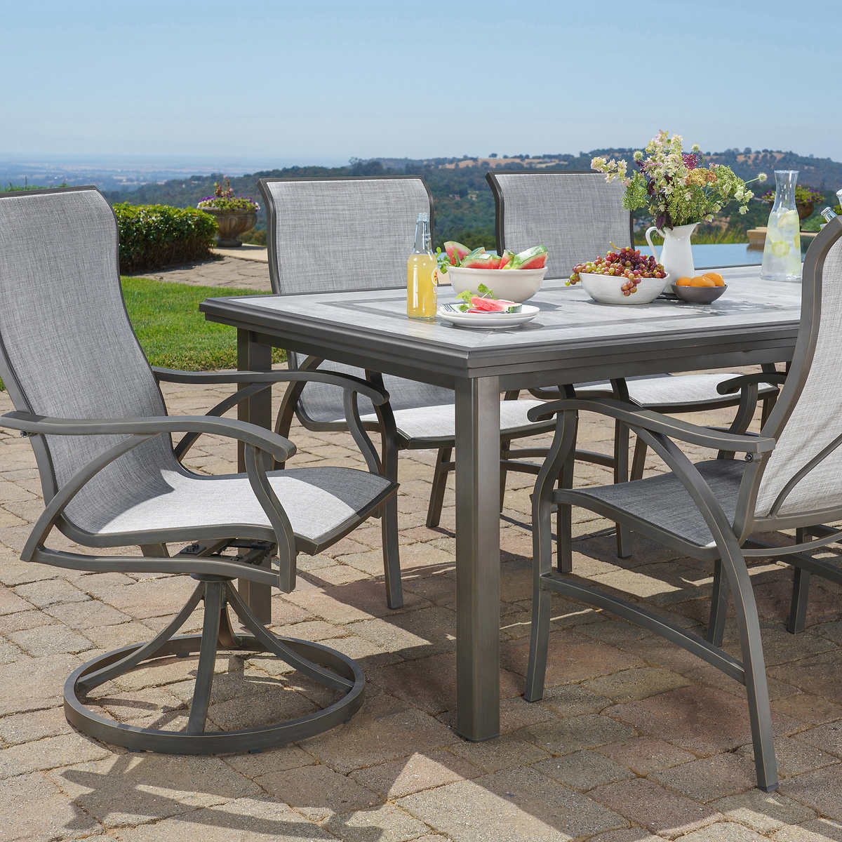 Sunvilla Indigo Sunvilla Piece Dining Set Fire Dining Sunvilla