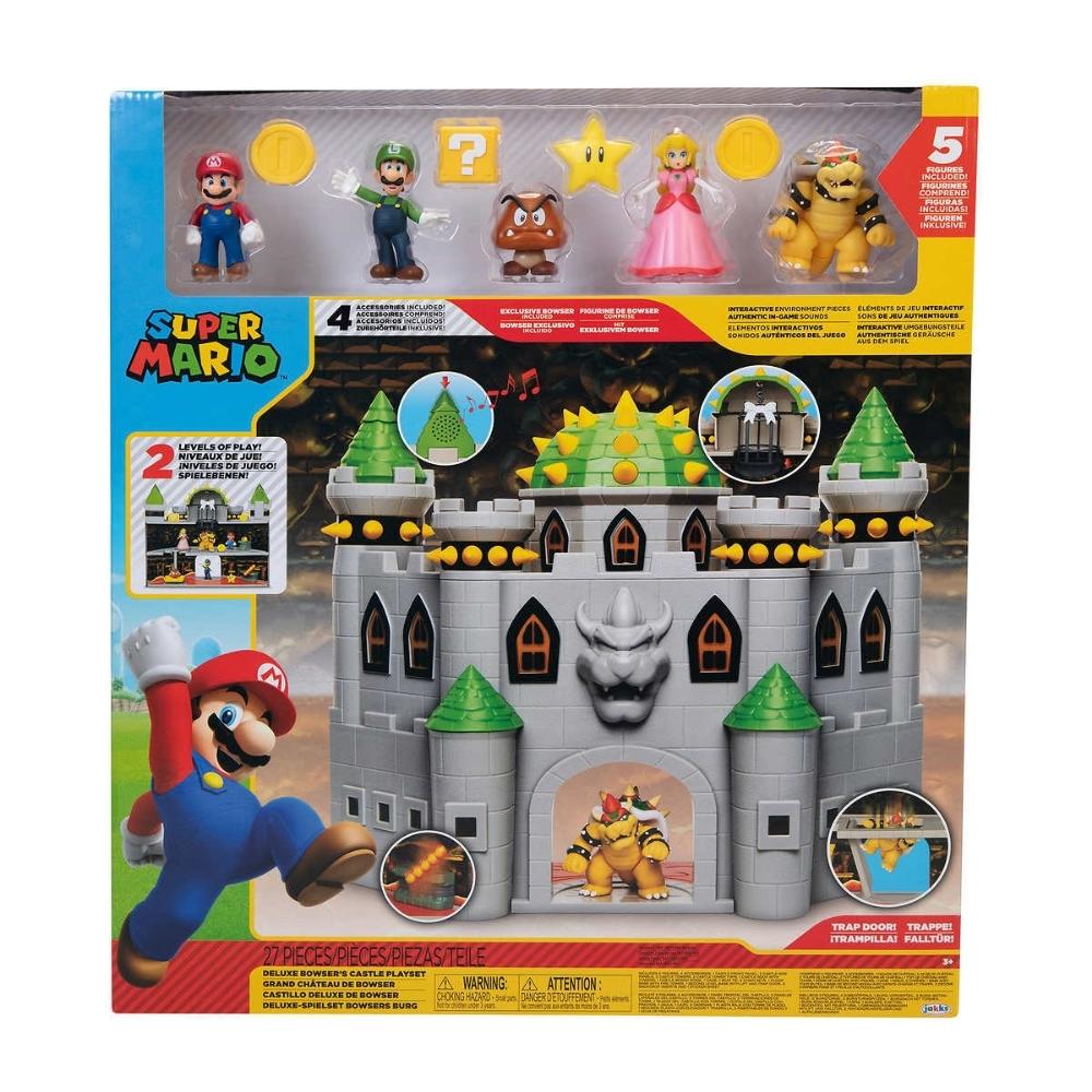 Jakks Pacific - Deluxe Bowser's Castle Set, Super Mario 