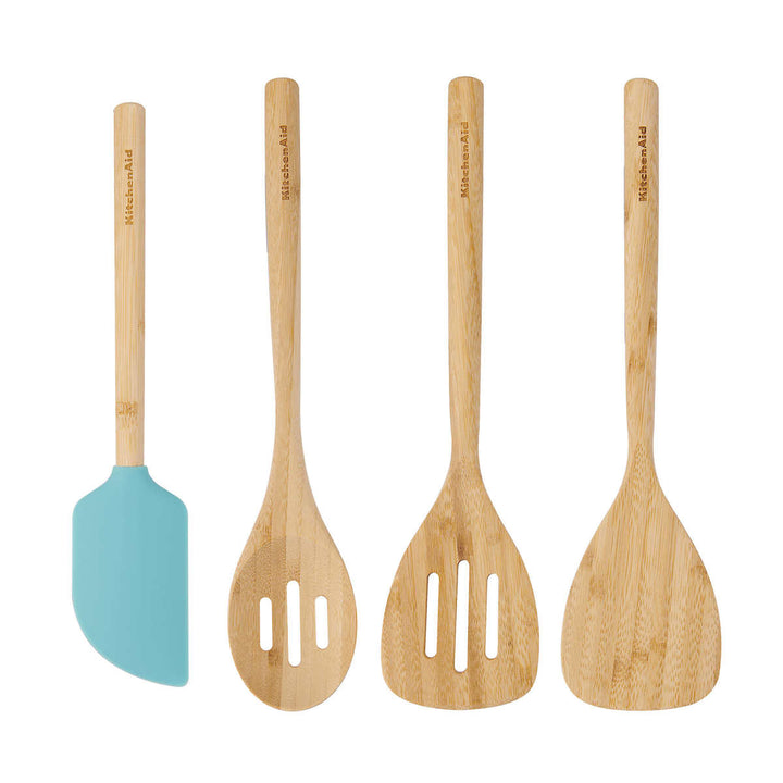 KitchenAid - Set of 4 bamboo utensils