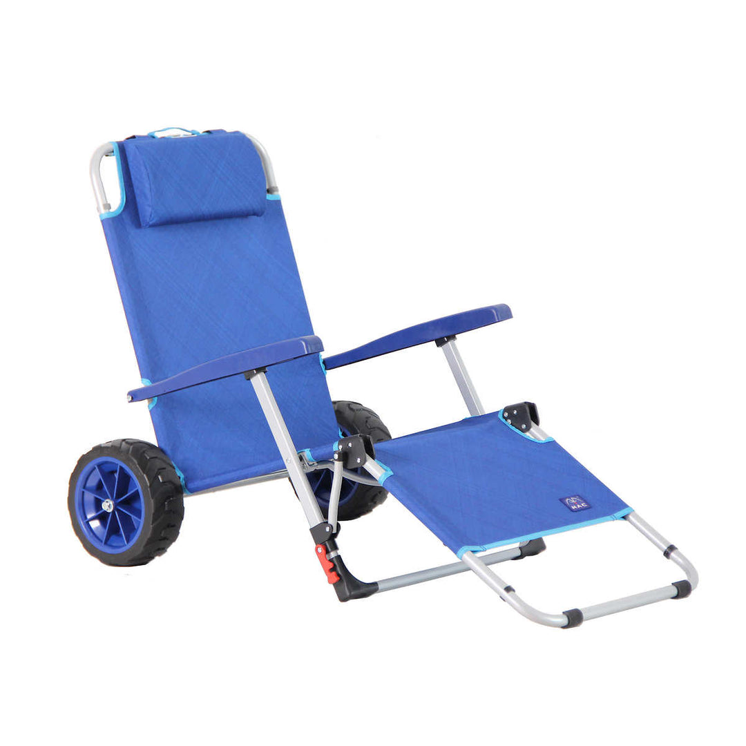 Mac Sports - Chaise longue pliable et chariot polyvalent
