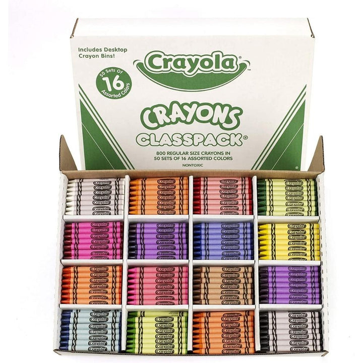 Crayola - Crayons de cire Classpack 800 crayons