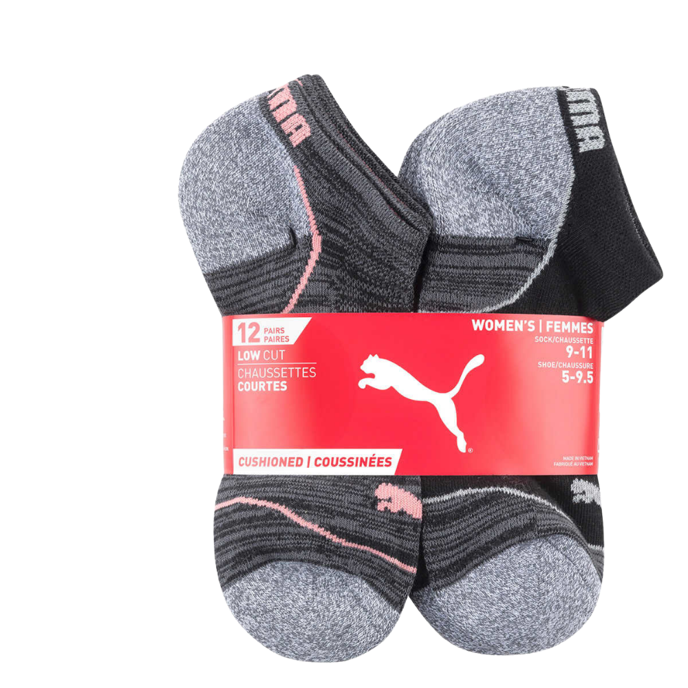 Puma – Paquet de 12 paires de chaussettes sport pour femme