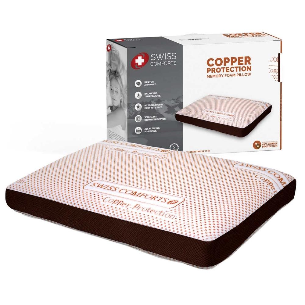 Swiss Comforts - Copper Memory Foam Pillow
