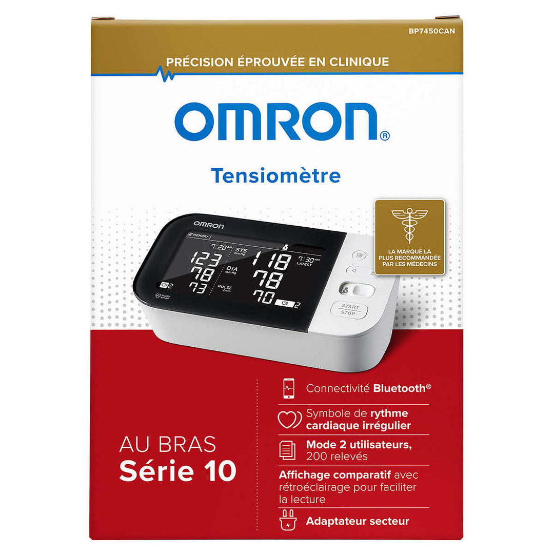 Omron - Blood pressure monitor with Bluetooth connectivity - BP-7450