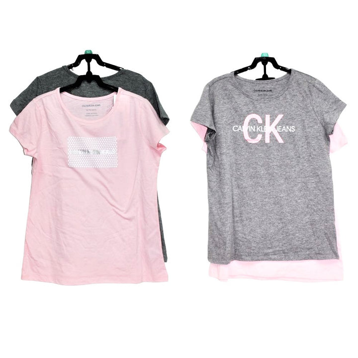 Calvin Klein Short Sleeve Sweatshirt - 2-Pack