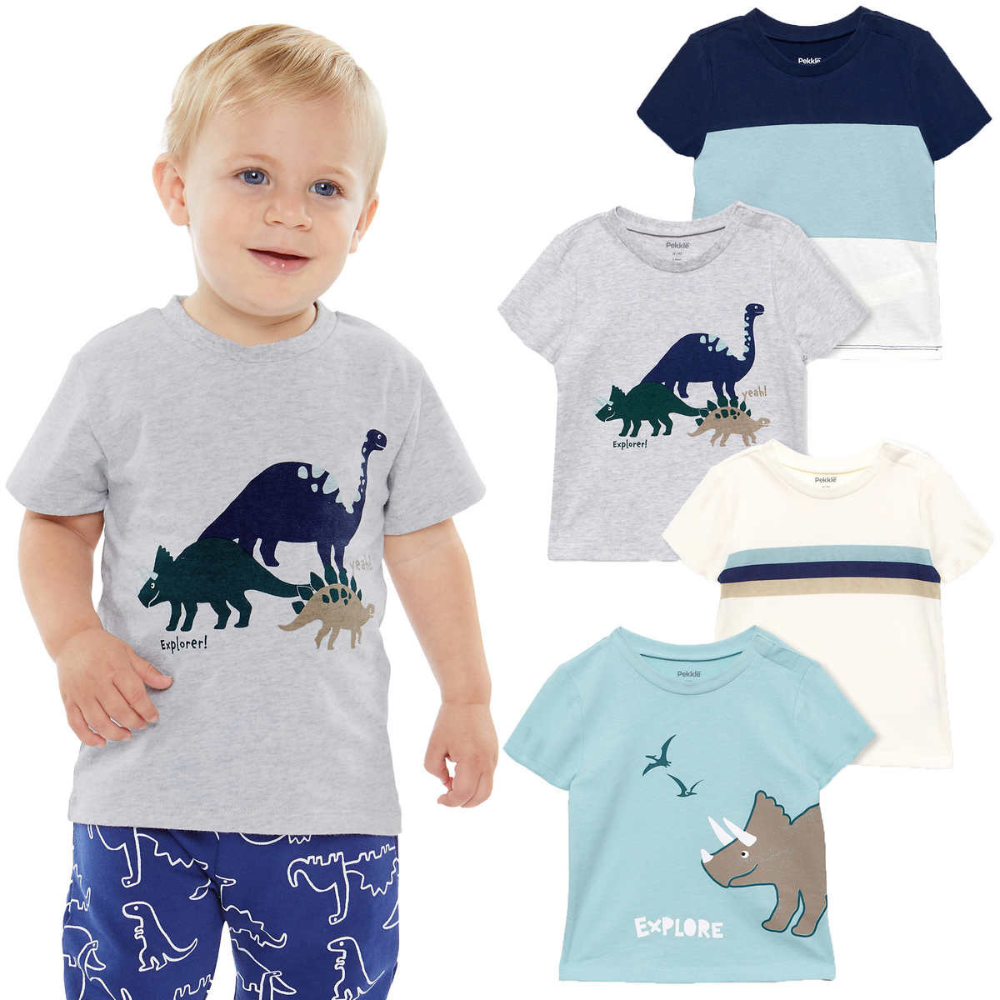 Pekkle - Kids' 4-Pack Short Sleeve Shirt