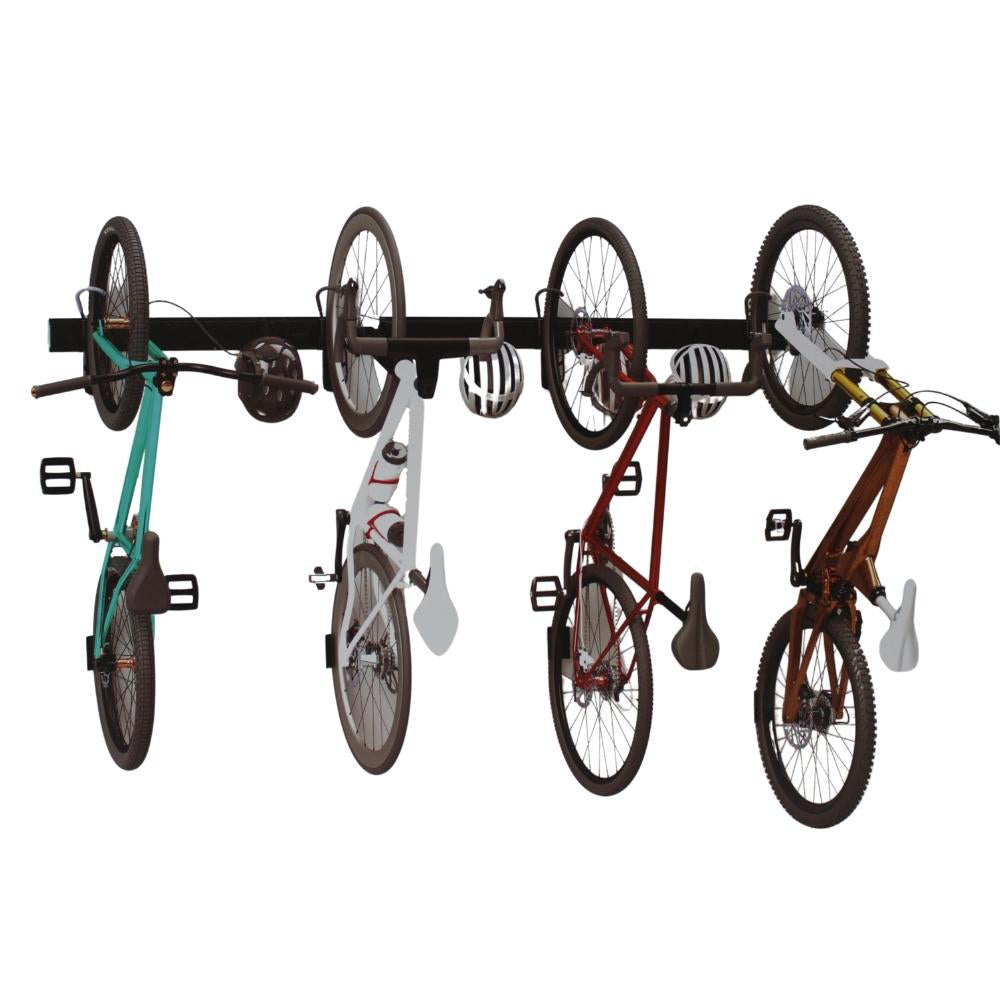 Richelieu - Wall rack for 4 bikes and accessories 